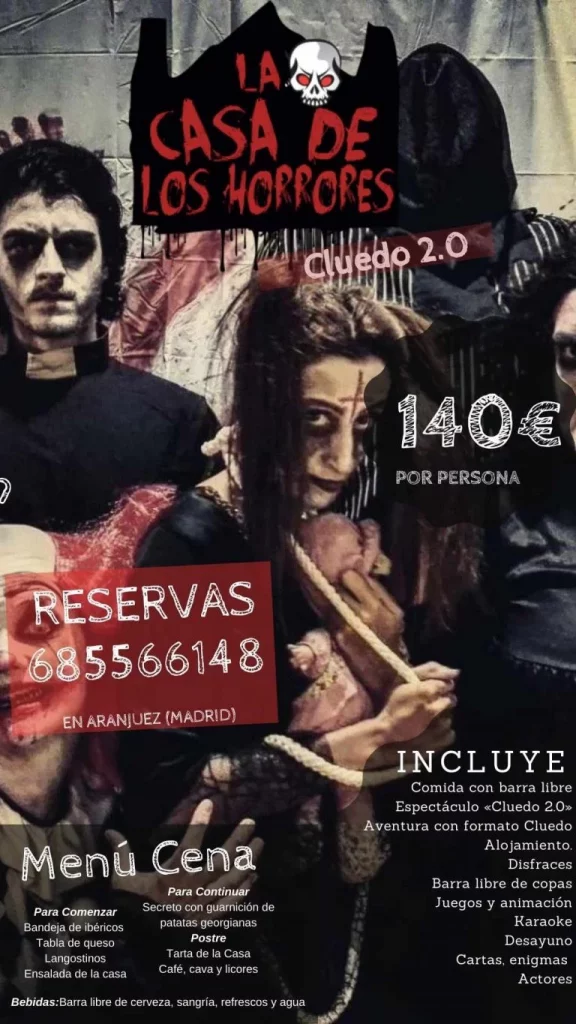 Casa de los Horrores de Aranjuez – Cluedo 2.0