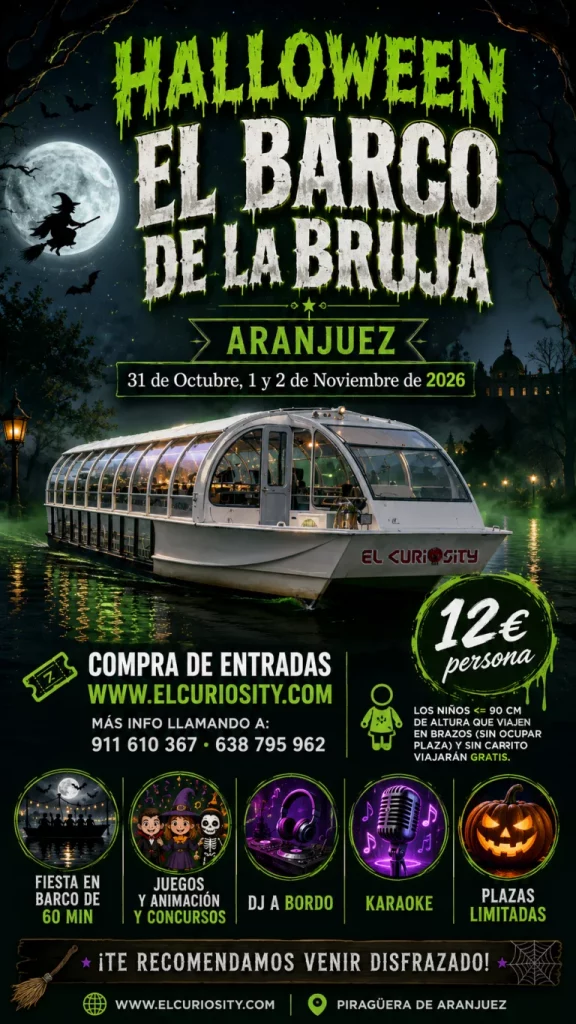 Crucero en El Barco de la Bruja de Aranjuez