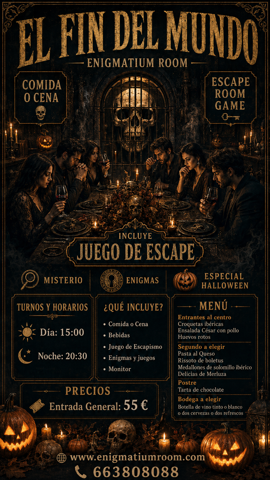 Cartel de Enigmatium Room Madrid